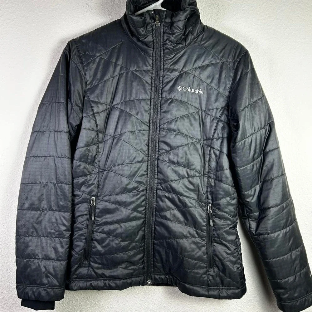 Columbia Women's Omni‎ Heat Insulated Jacket Black Full Zip Size XS